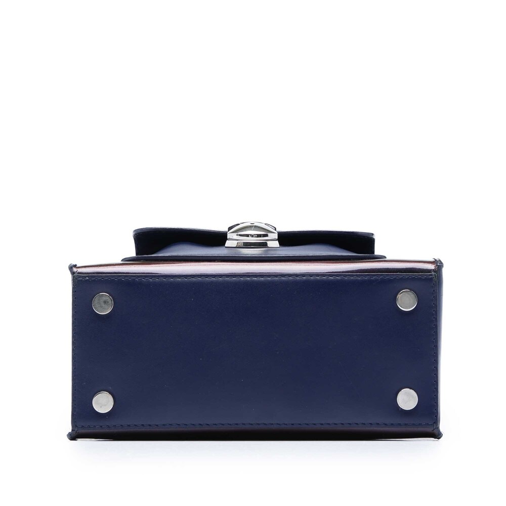 Pre-Loved Balenciaga Mini Patent Padlock All Afternoon Satchel - Picture 3 of 7